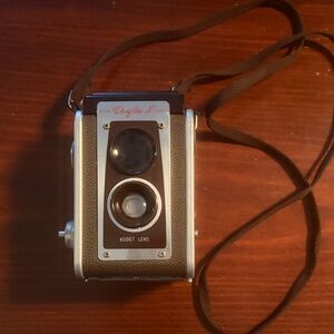 Kodak Brown Twin-Lens Duaflex II Camera with Strap